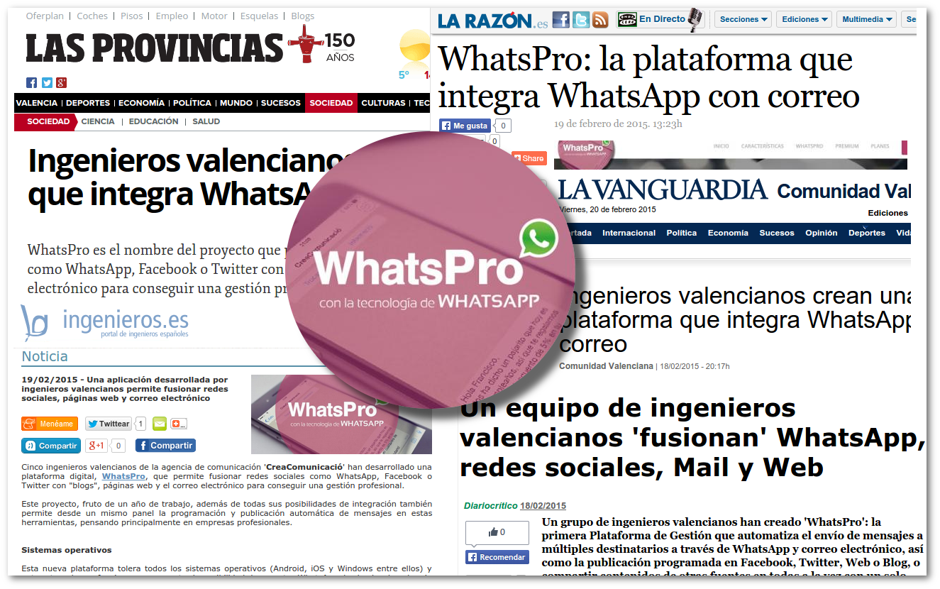 WhatsPro, desarrollado por CreaComunicació, es noticia